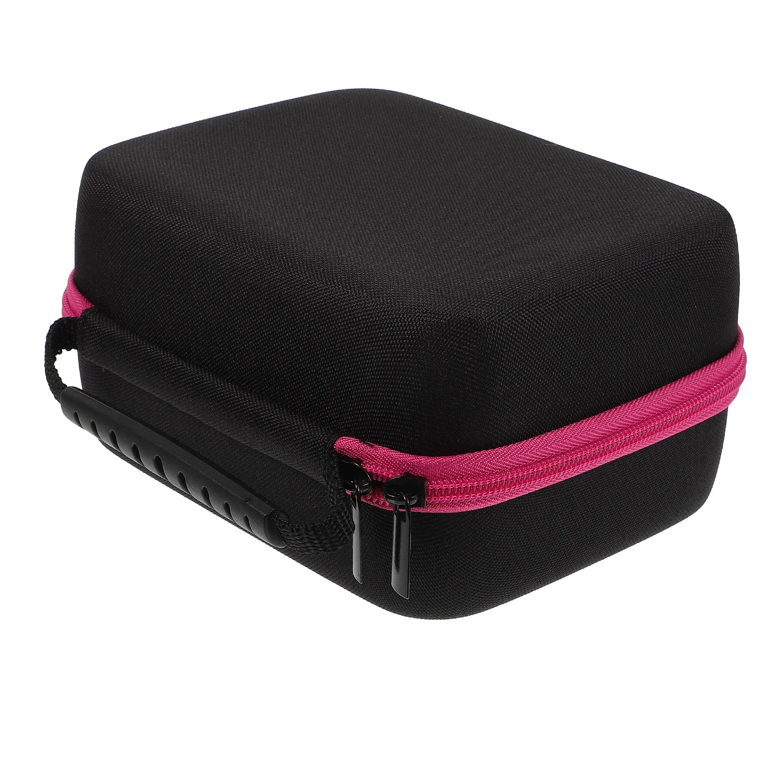 

1pc Essential Storage Box Rosy Multi-Grid Organizer For Toiletries Eva Fabric Pouch Essential Oil Case Multipurpose Oil Holder