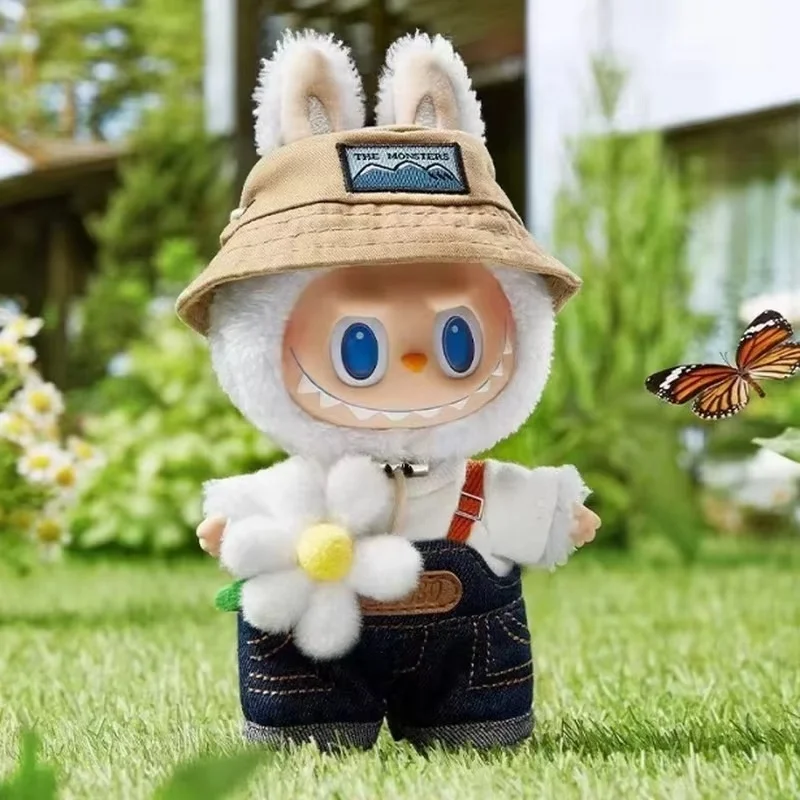 2024 neue Labubu 17/40cm die Monster Frühling wild nach Hause Plüsch Action figuren Puppe Anhänger Cartoon Dekor Kind Geburtstag Überraschung geschenk