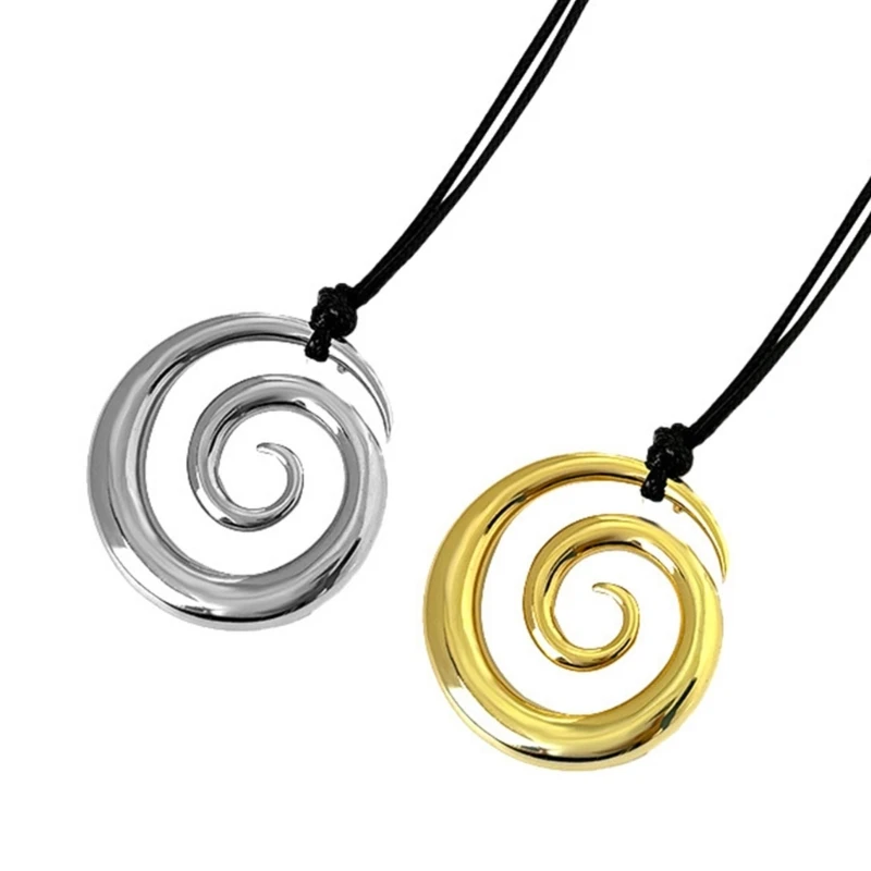 

Unique Designs Spirals Pendant Necklace Portable for Seasonal Casual Wear