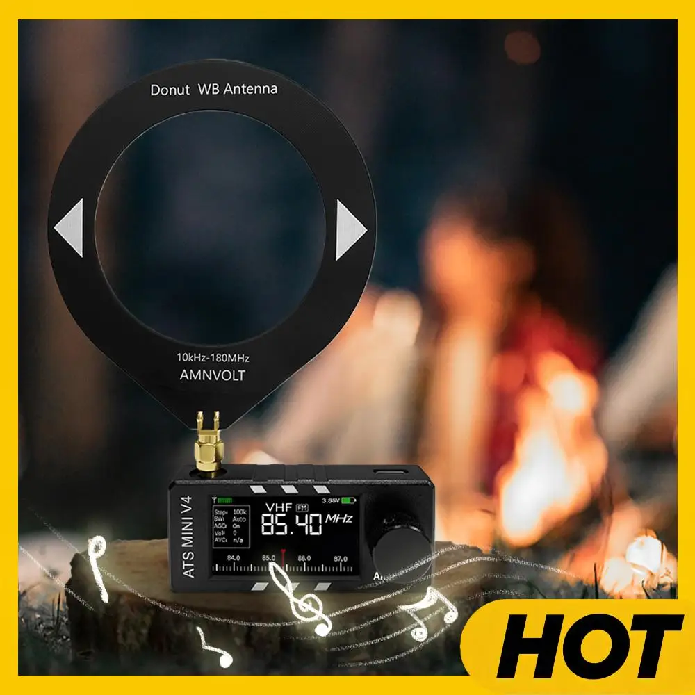 

AMNVOLT V4 ATS MINI Радио IPS-экран Si4732 DSP Радио AM FM-приемник (пластик)