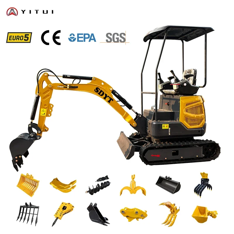 2025 New Mini Excavator 2.0s Compact Excavator Diesel Breaker Compatible Ce For Concrete Crushing Customized Mini Excavator