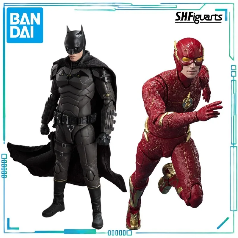 

BANDAI Genuine S. H. Figuarts Series Movable ToysThe World's Strongest Detective Batman，The Flash Exquisite Toys American Style