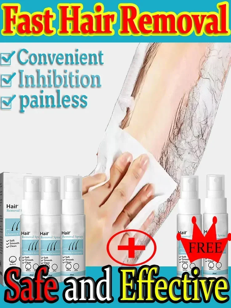 Permanent Hair Removal Spray Painless Hair Remover for Ladies Armpit Legs Arms Hair Growth Inhibitor Depilatory Body Cream Care