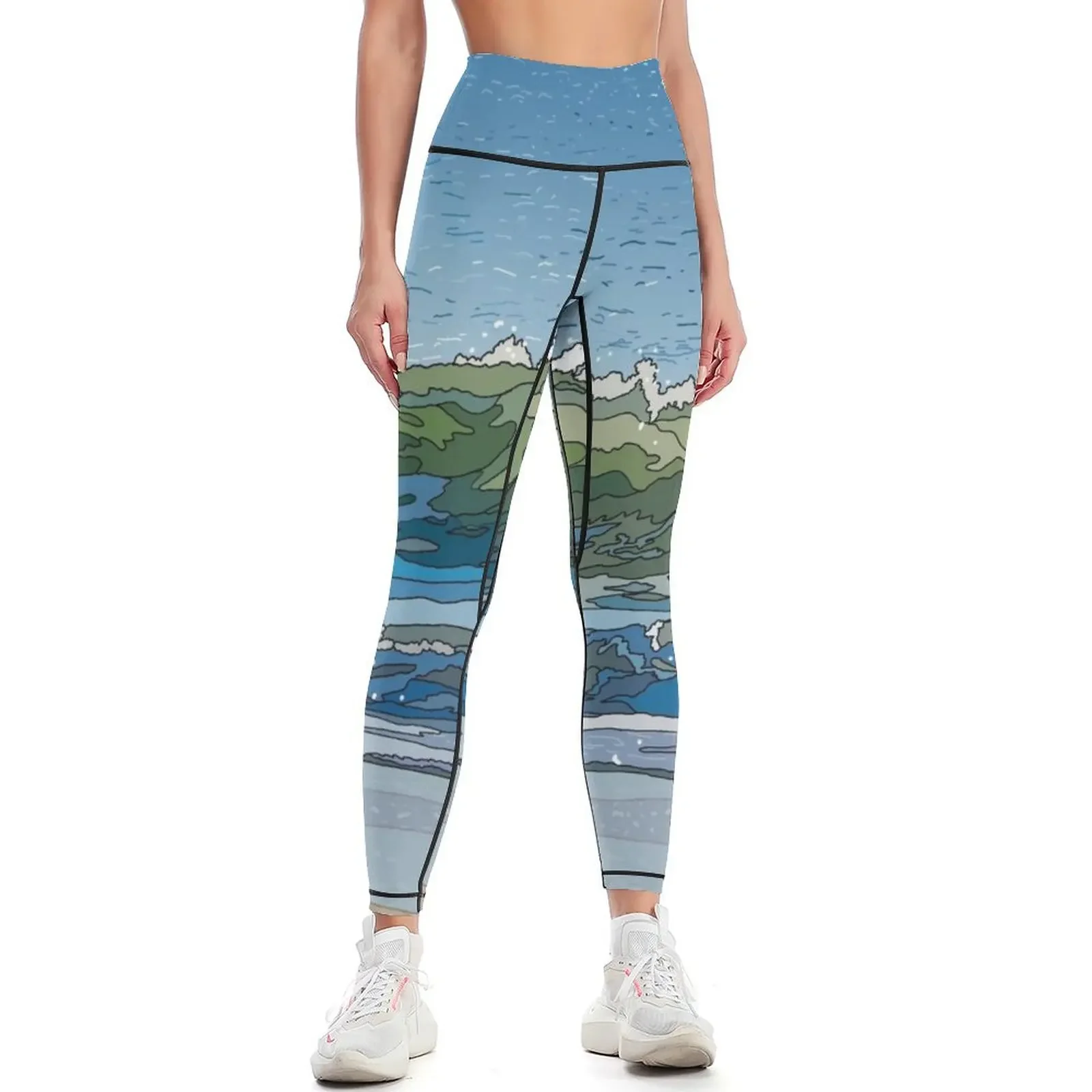 

OceanWave#9 Leggings workout shorts Sports pants for for fitness Women's fitness Womens Leggings