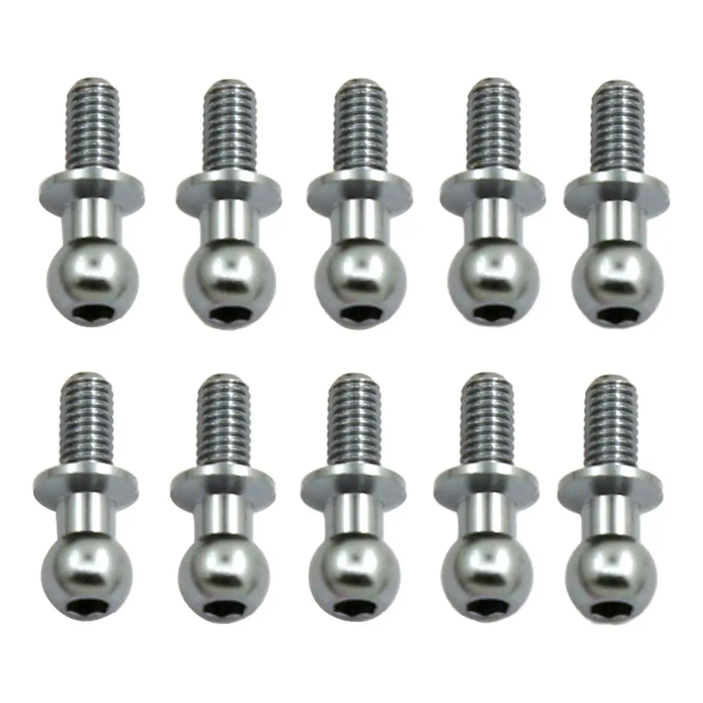 チタンカラー RC カーボールヘッドネジ DIY モデル車両アクセサリータミヤ TT01 TT02 1 10 電気用