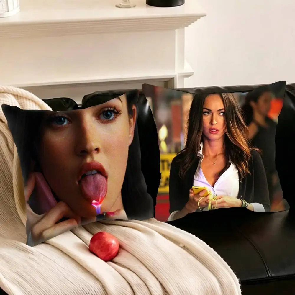 

J-Jennifers Body Megan Fox Actor Various Sizes Square Pillowcase For Car Home Bedchamber Decor