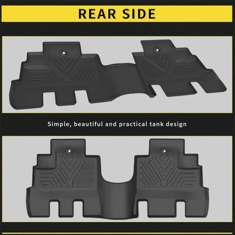 Floor Mats For 2014-2018 Jeep Wrangler Unlimited 3D Molded TPE Rubber Liner 3PCS United States