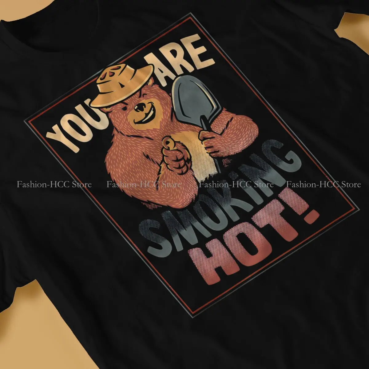 Smokey The Bear You Are Smoking Hot T Shirt Classic Goth Teenager Summer Large Cotton Men's Tees Harajuku Crewneck TShirt