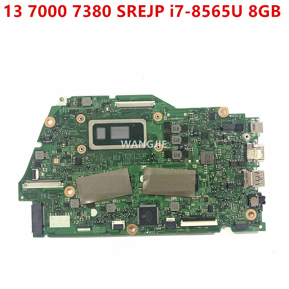 

For Dell Inspiron 13 7000 7380 Laptop Motherboard SREJP i7-8565U 8GB RAM 17945-1 CN-0J9MM4 0J9MM4 J9MM4 100% Working