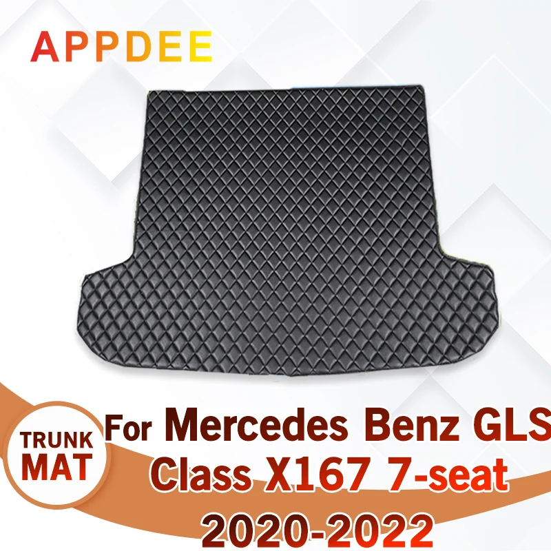 

Коврик в багажник автомобиля для Mercedes Benz GLS Class X167 7-местный 2020 2021 2022, автомобильные аксессуары на заказ, украшение интерьера автомобиля