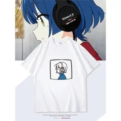 New Anime BOCCHI THE ROCK Hitori Bocchi T-shirt Women Funny T Shirt Kawaii Cartoon Unixex Tshirt Gothic Y2k Clothing Female