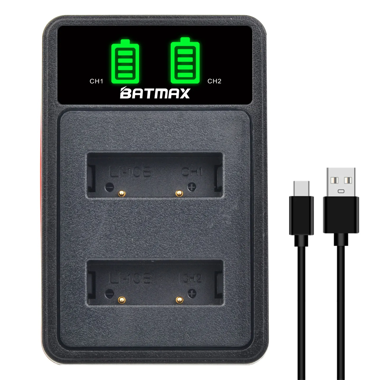 Batería Batmax Li-10B Li-12B para Olympus X-1 X-2 X-3 X-500 FE-200 U300 U400 U410 U500 U600 U800 C-50 C-60 C-70 C-470 C-760 C-765