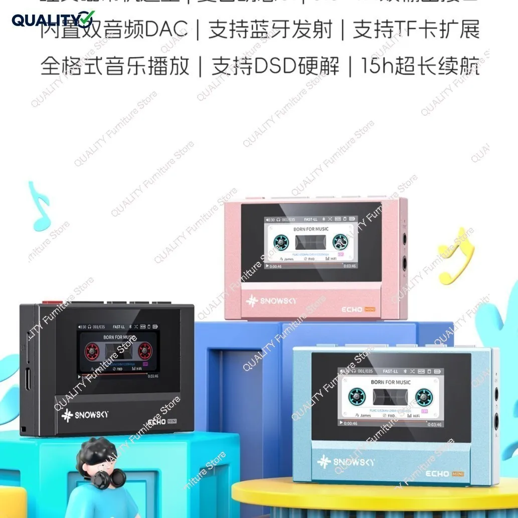 ECHO MINI مشغل موسيقى محمول بدون فقدان بلوتوث Walkman Mini MP3