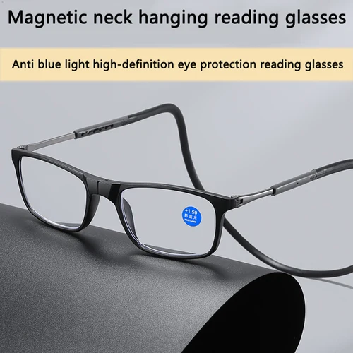 Imagen 2 del producto BOYSEEN Gafas de lectura magnéticas portátiles para hombres Gafas de lectura con imán para colgar en el cuello Gafas para presbicia Mujeres