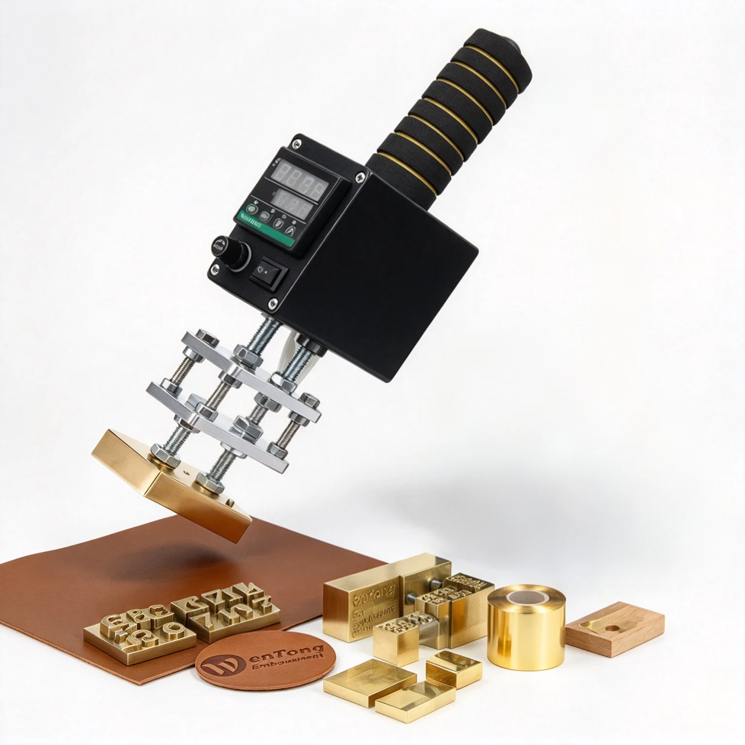 Advanced Handheld Hot Stamping Machine Custom Embossed Logo Embossing Branding Tool for Leather Wood Cake DIY Custom Stamp
