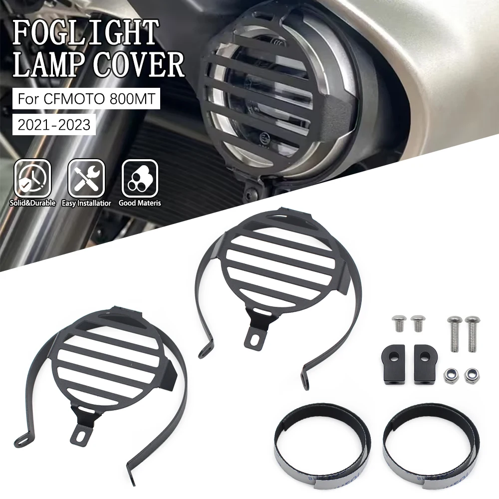 

FOR CFMOTO Motorcycle Accessories Fog Light Protector Guards Metal Foglight Lamp Cover CF MOTO 800MT 800 MT 2021 2022 2023
