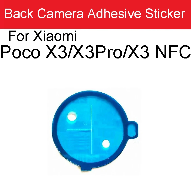 Back Cover Back Camera Adhesive Sticker For Xiaomi Poco X3 X3 Pro X3 NFC Battery Door Adhesive Sticker Replacment Parts