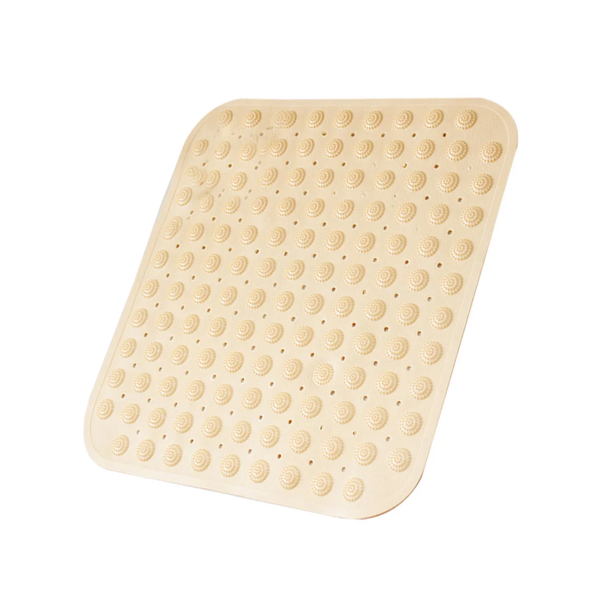 

48x48cm Non Slip Bath Mat Shower PVC TPR Material Bathroom Floor Rug Anti Mold Massage Dots Water Drainage Easy