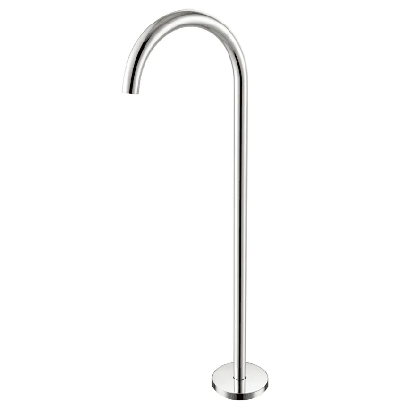 Floor Mounted Bathtub Shower Faucet Stainless Steel Bathroom Floor Standing Faucet