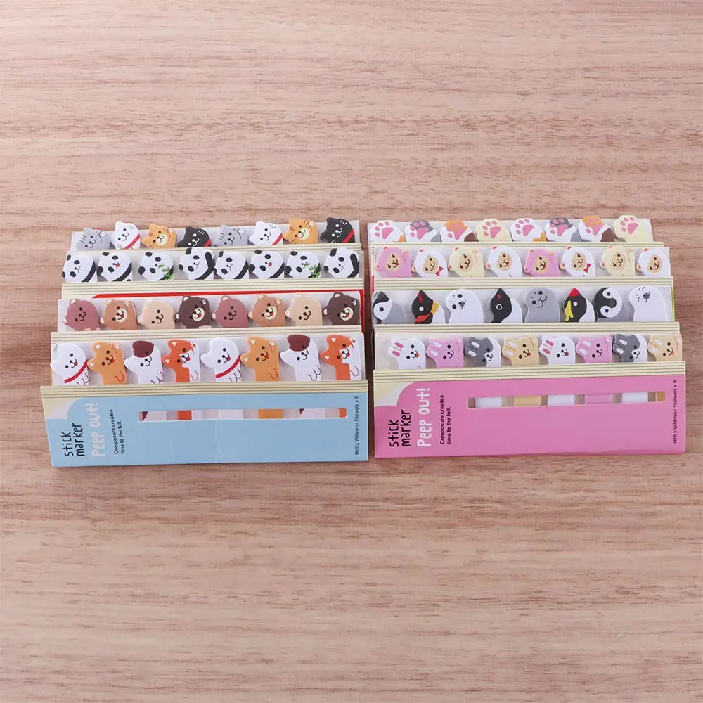 Kawaii Penguin Cat Panda Memo Pads Sticky Notes Index Posted Planner Student Stationery School Office Supplies