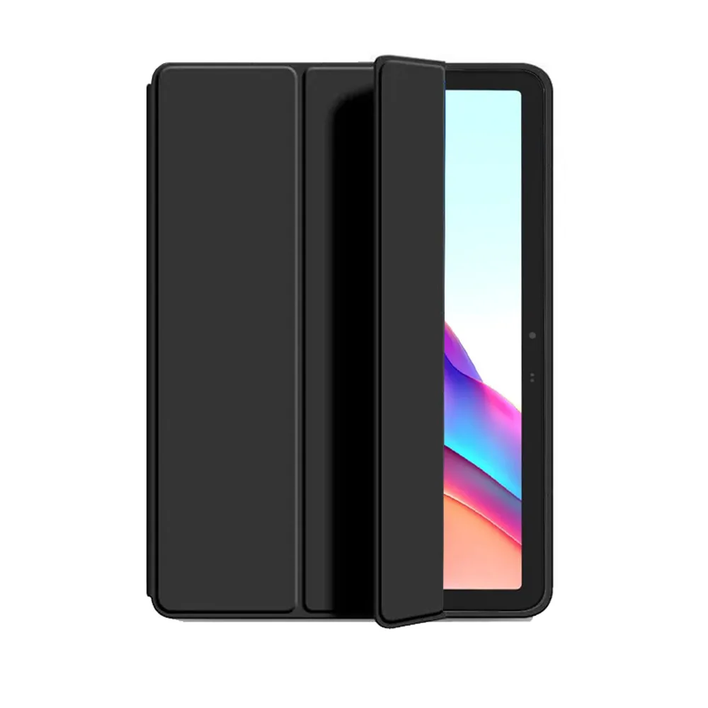 حافظة لهاتف Tecno Megapad مقاس 11,11 بوصة 2024، غطاء حماية للكمبيوتر اللوحي، رفيع للغاية، ثلاثي الطي، قوس، غلاف حماية ملفوف بالكامل