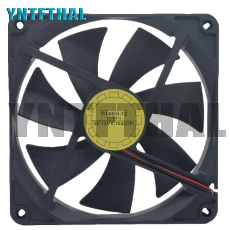 D14BH-12 140*140*25MM DC12V 0.70A (GP) 2 Wire Fan