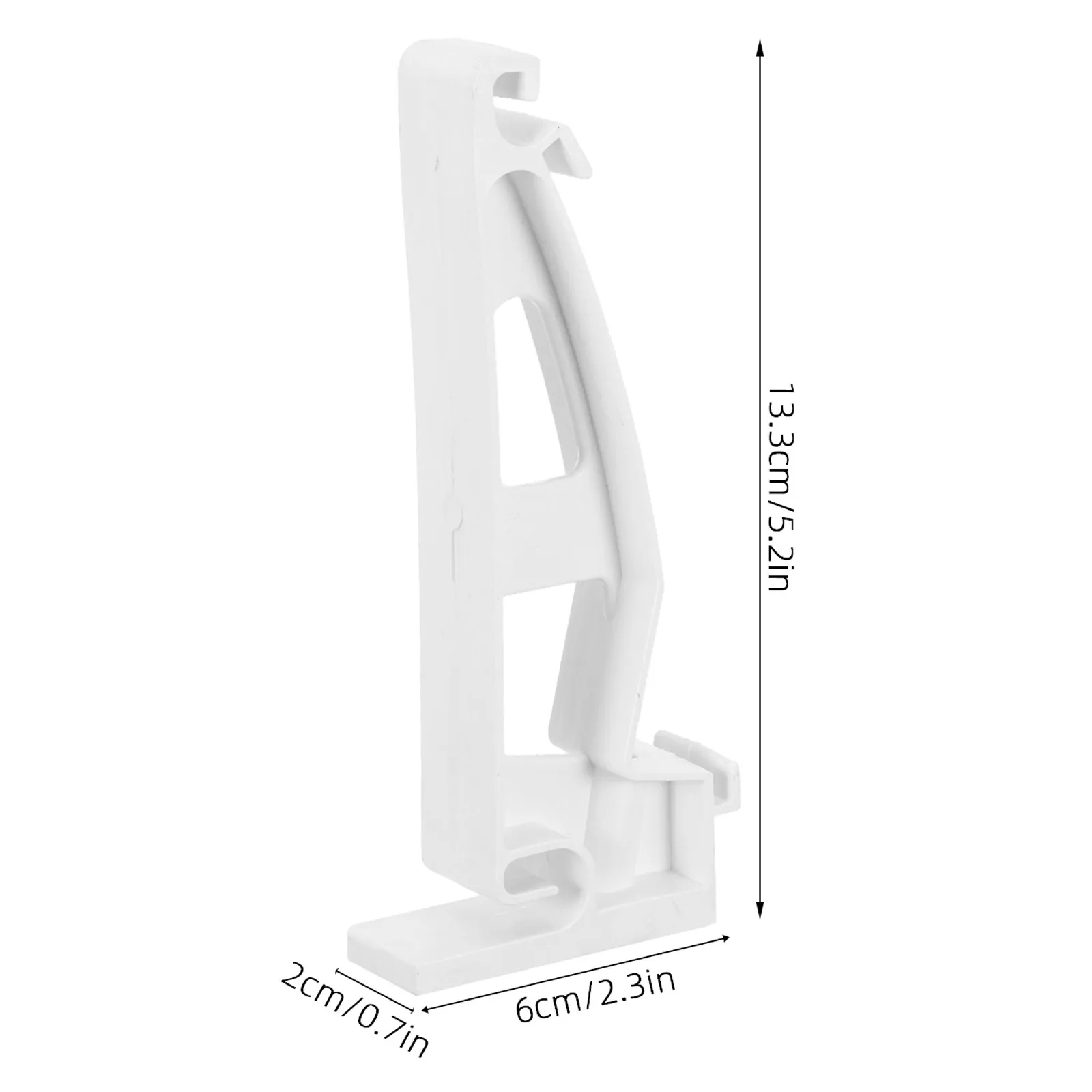 6Pcs Water Trough Hangers Heavy Duty PVC Hidden Roof Gutter Support Brackets for Vinyl Gutter Maintenance and Repair