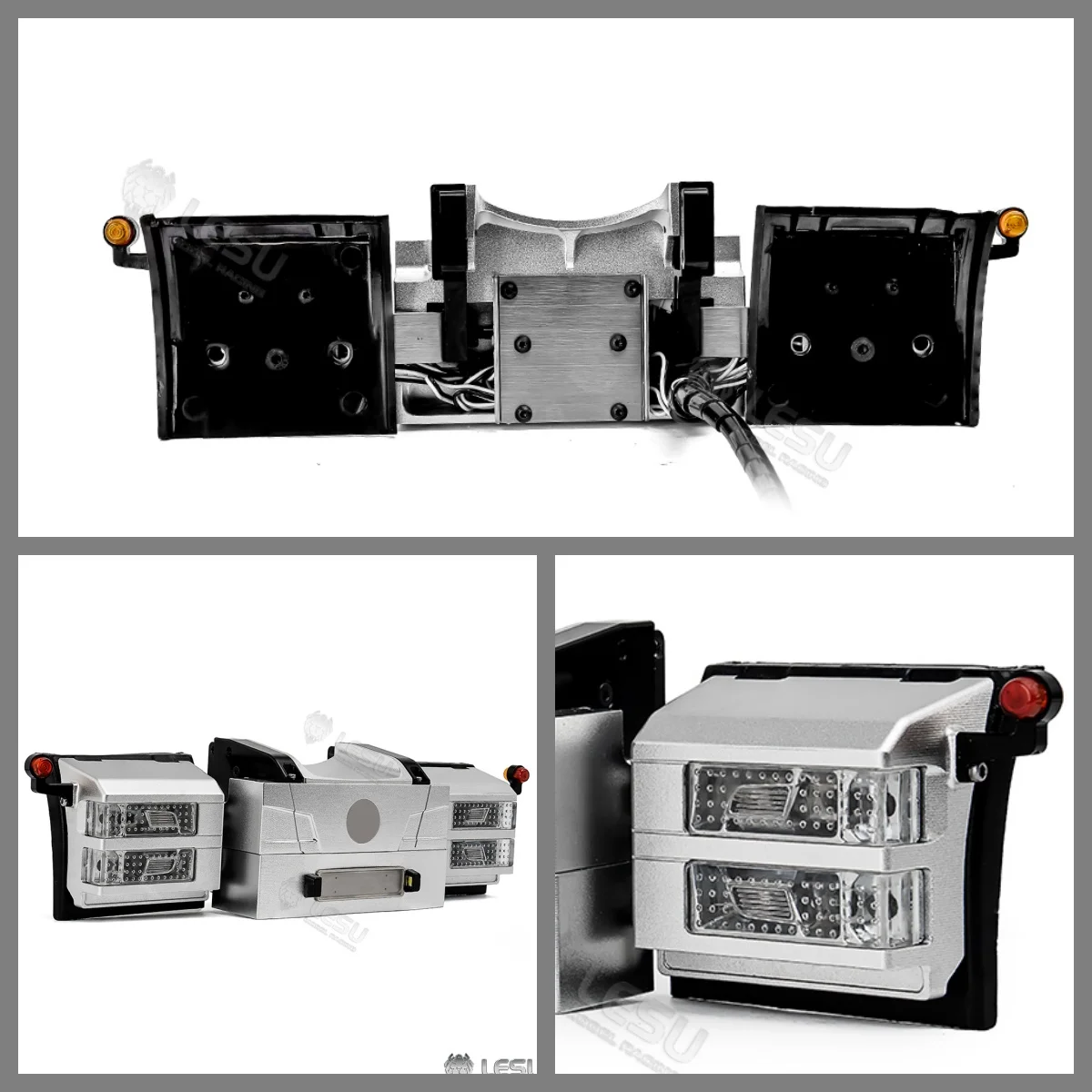 

Metal Rear Beam LED Taillight Set for 1/14 Scale TAMIYA RC Tractor Truck R470 R620 770S Remote Control Lorry Vehicle Model Part