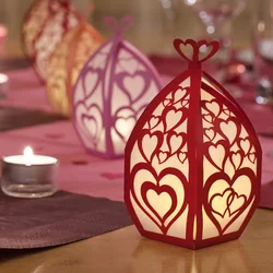 Cutting  Wedding Love Lantern Candy Box Cut Die  Craft Decoration Scrapbook Paper Craft Knife Mould Blade Punch Stencil Die