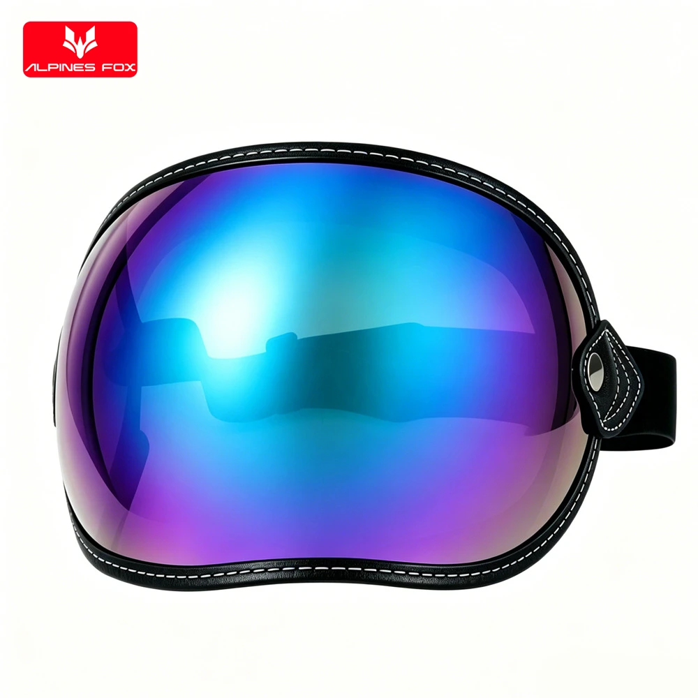 Retro Motorcycle Goggle Universal Bubble Visor UV Protection Vintage Motorbike Riding Glasses Helmet Lens Shield Durable