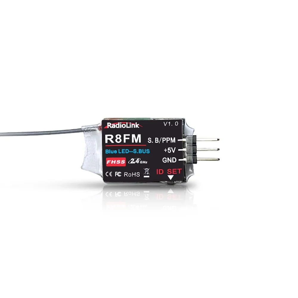 RadioLink R4FGM R6FG R7FG R8SM R12F R16F 4/6/7/8/12/16CH 2.4G Ontvanger voor RC6GS V3 T12D T8FB RC8X Zender Afstandsbediening