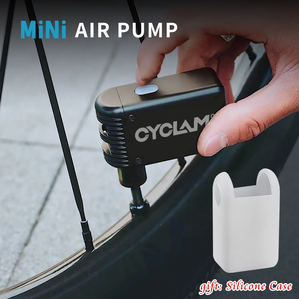 CYCLAMI Mini Portable Electric Pump for Bicycle Cordless Air Inflator Presta Schrader Valve Outdoor Cycling MTB Bike Accessories