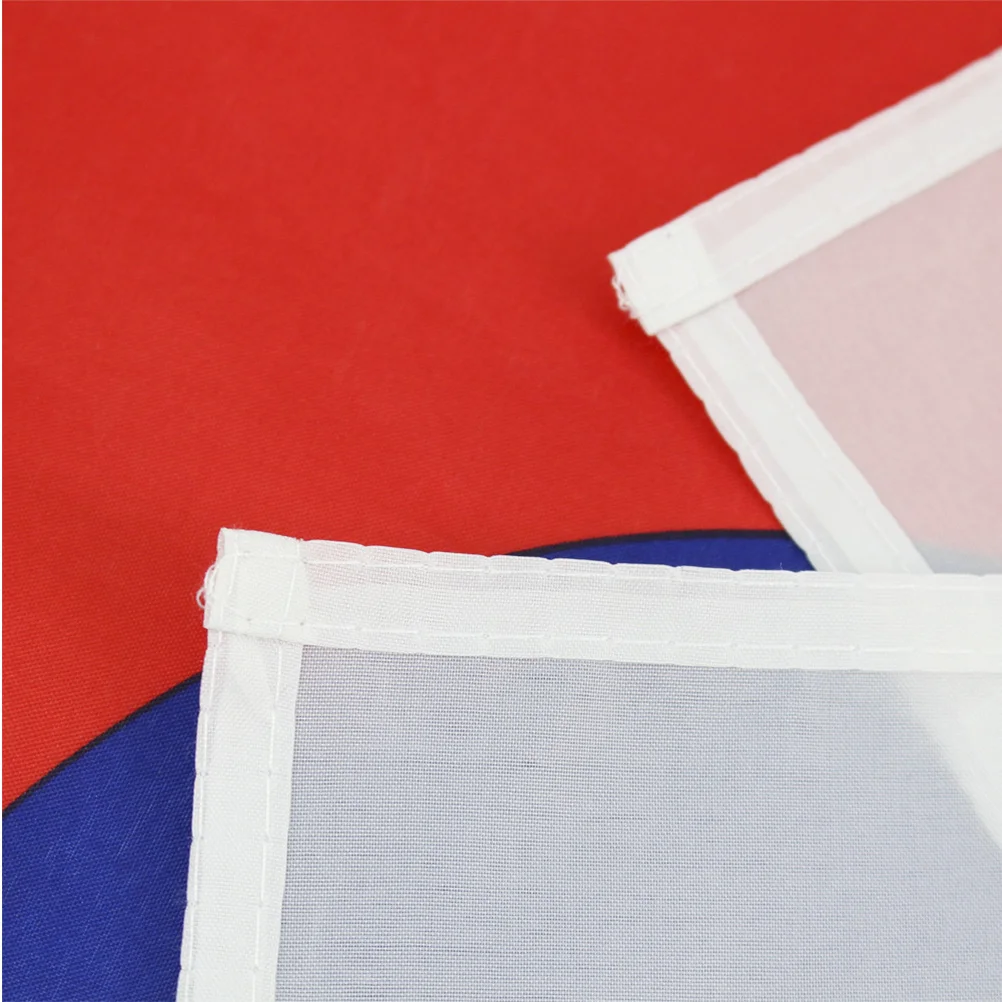 

Korea Flags Fan Cheering Flag 90x150cm Vivid Color Durable Polyester Hangable National Flag Parade Game Event Decoration