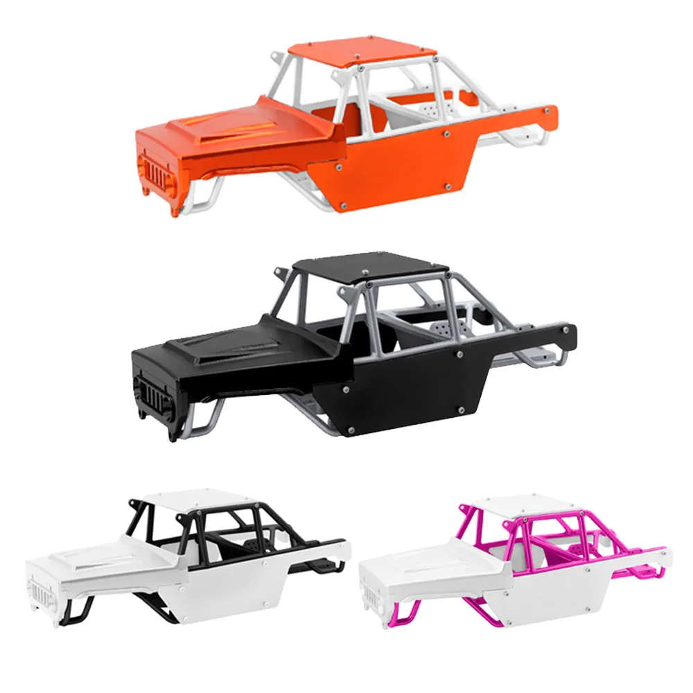 OGRC Roll Cage Body Shell All-Aluminum Alloy Frame+Chassis + Body Shell for 1/24 RC Crawler Car Axial SCX24 Bronco JLU B-17 C10