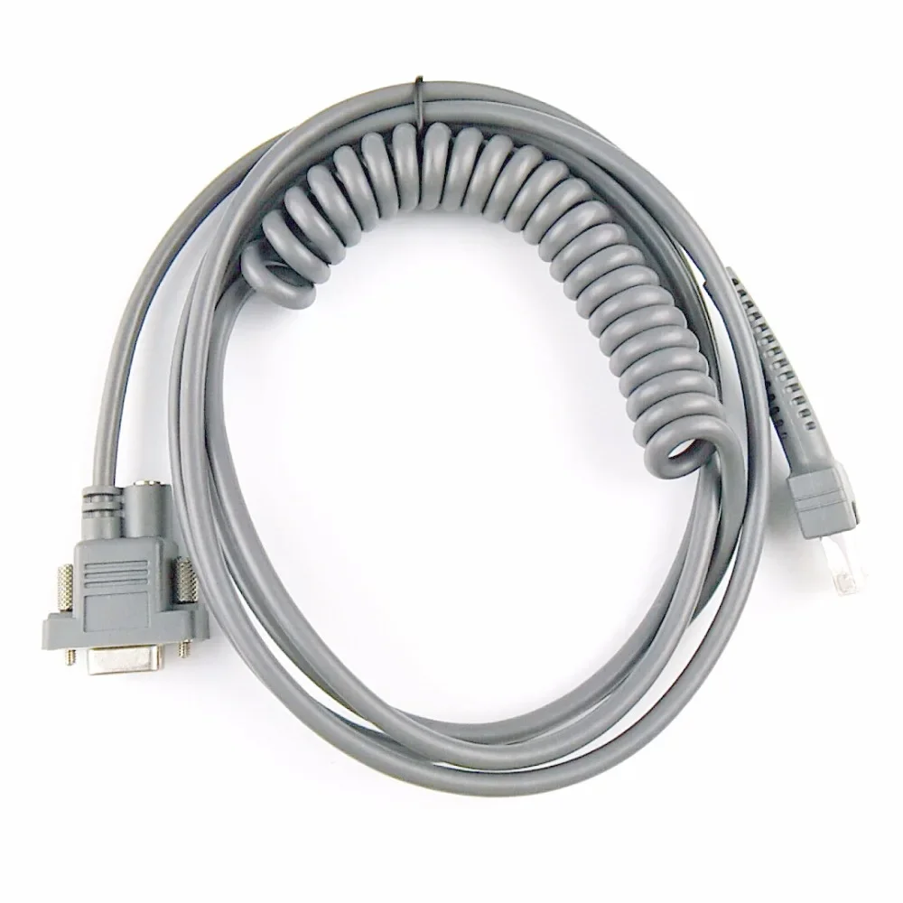 Coil Spiral USB/RS232/Wedge Cable for Barcode Scanner Symbol LS1203,LS2208/AP,LS4008I,LS4208,LS3008,LS3408, LS4278,LS3478,LS9208