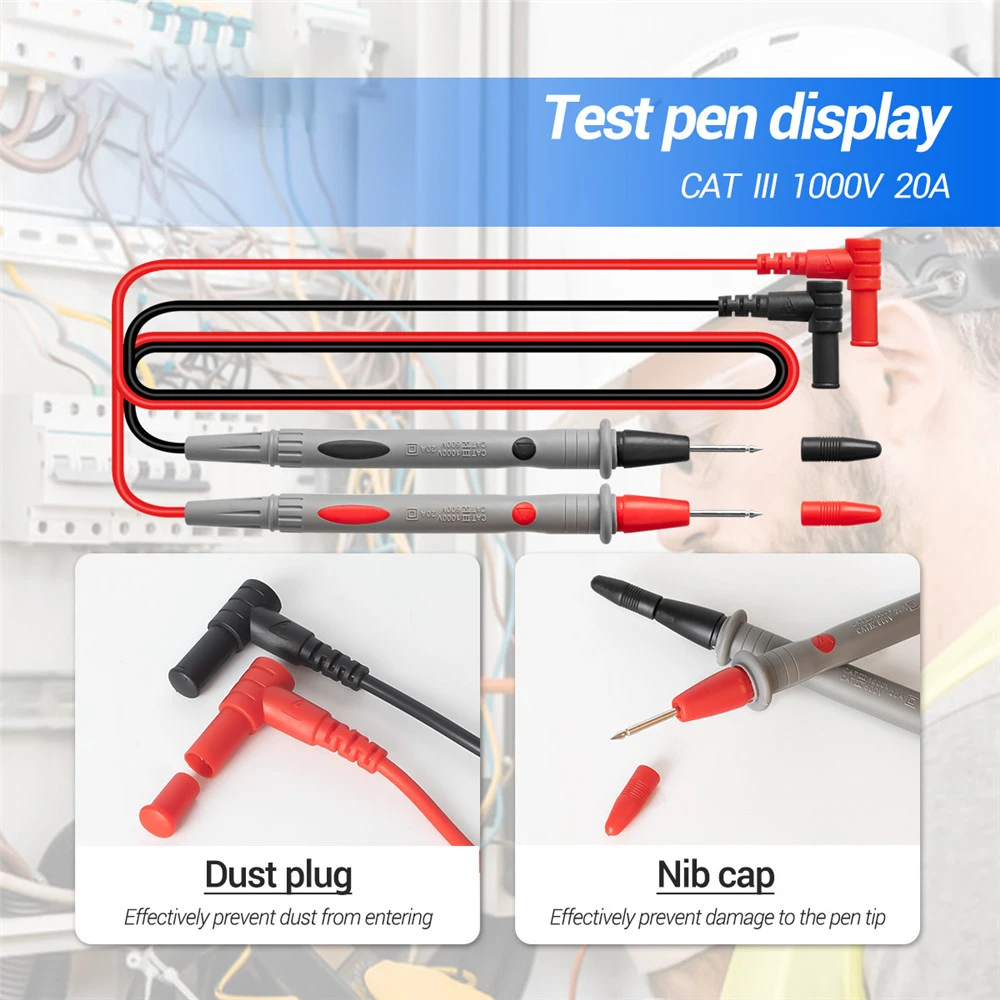 ANENG ST184 Digital Clamp Multimeter Meter 6000 Counts Professional True RMS AC/DC Voltage Current Tester Hz Capacitance Ohm