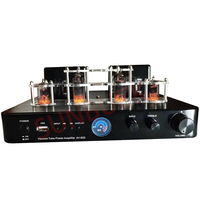 SUNBUCK AV600 Fiber Coaxial Bluetooth USB RCA Power Amplifier 2.1 80W+80W Stereo 6K4 Vacuum Electron Tube Amplifier