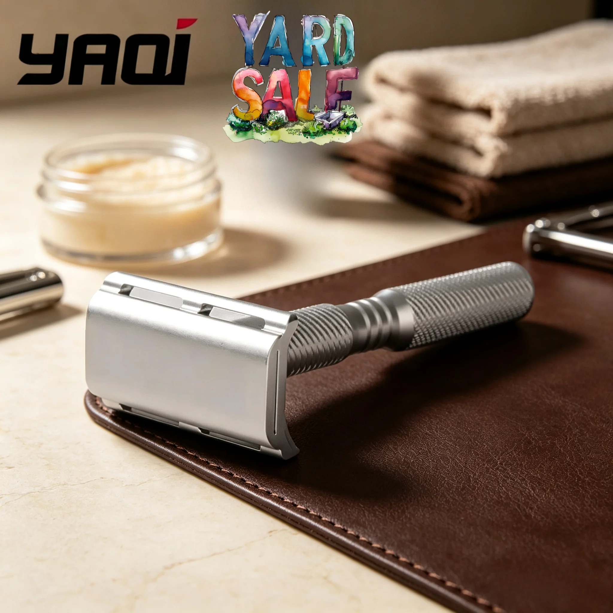 2026-yaqi-safety-razor-new-noble-beard-shaver-yaqi-ghost-aluminum-version-light-weight
