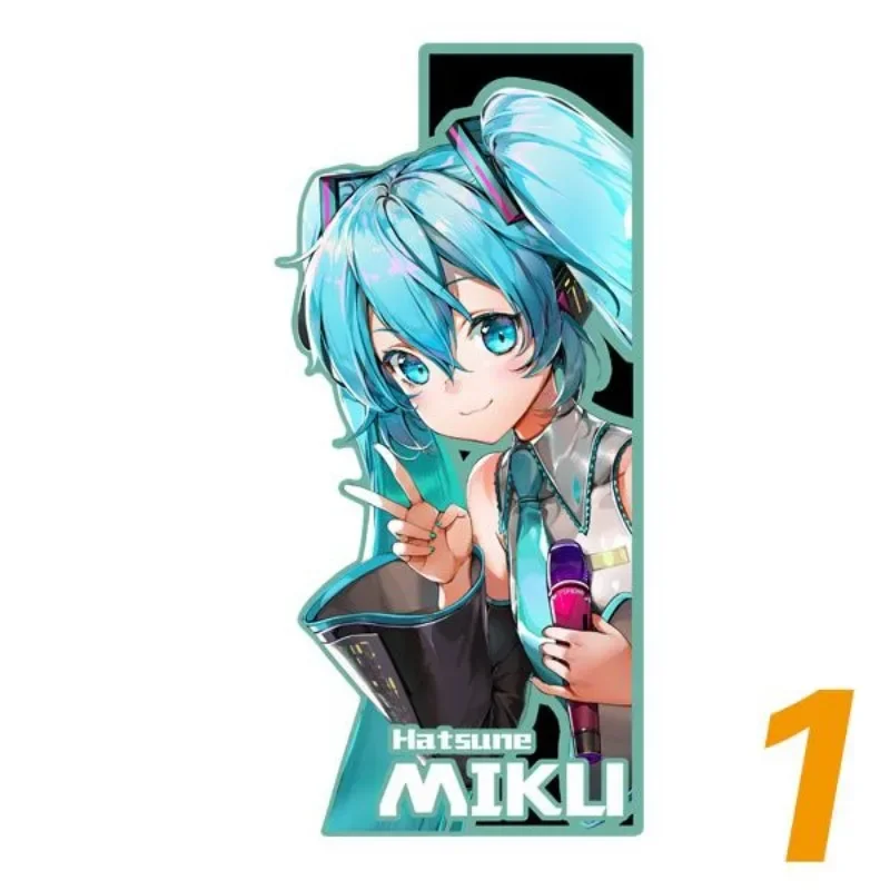 Cartoon anime EVA Asaka computer case sticker Hatsune Miku Demon Slayer Nezuko Anya waterproof sticker glass decoration