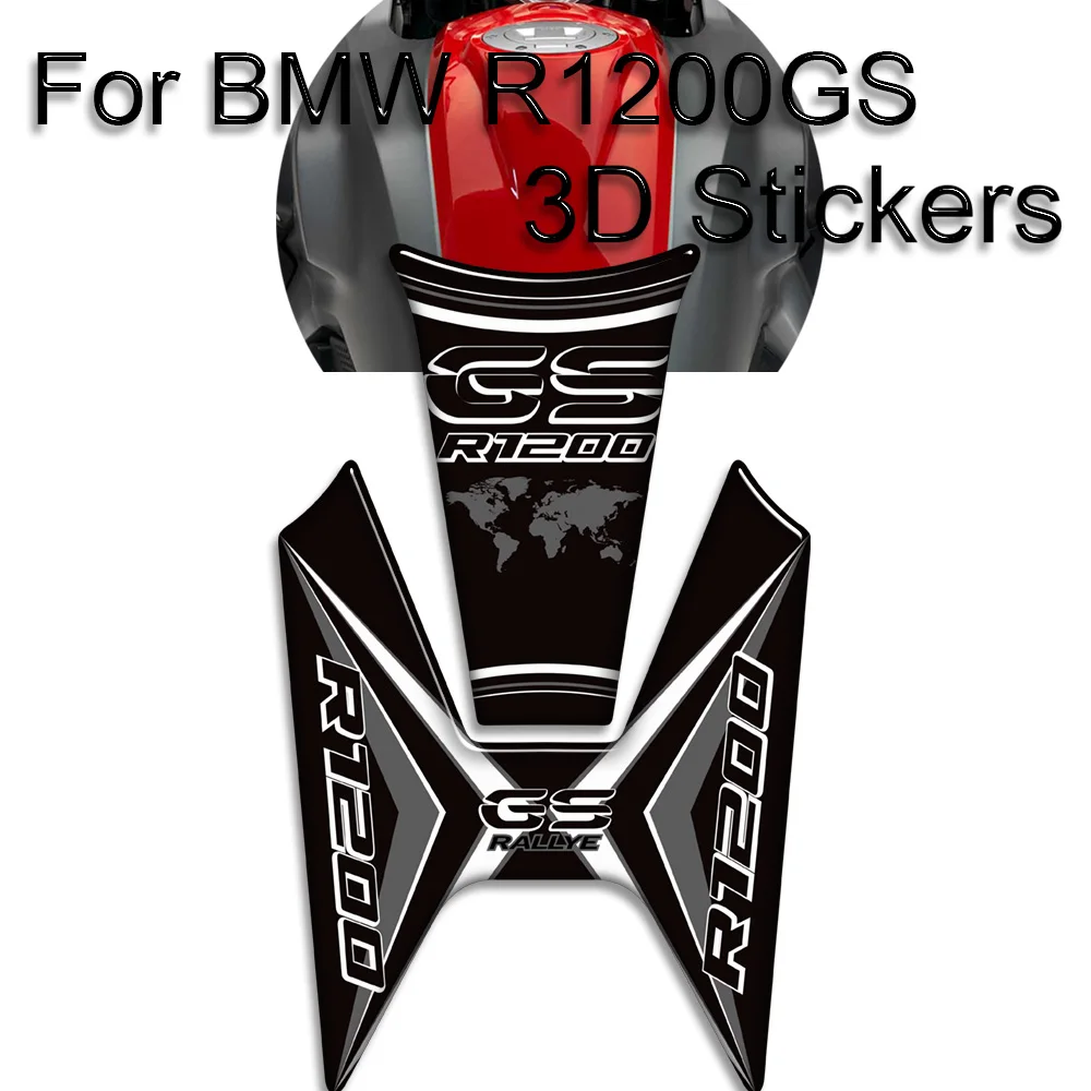 

Tank Pad 3D Stickers Decal Protector Handshield Wind Deflector Kit Knee For BMW R1200GS R1200 R 1200 GS LC Rallye