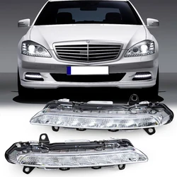 Car LED Daytime Running Light For Mercedes Benz S-Class W221 S350 S500 C250 C300 Fog Lamp 2218201756 / 2218201856 Accessories