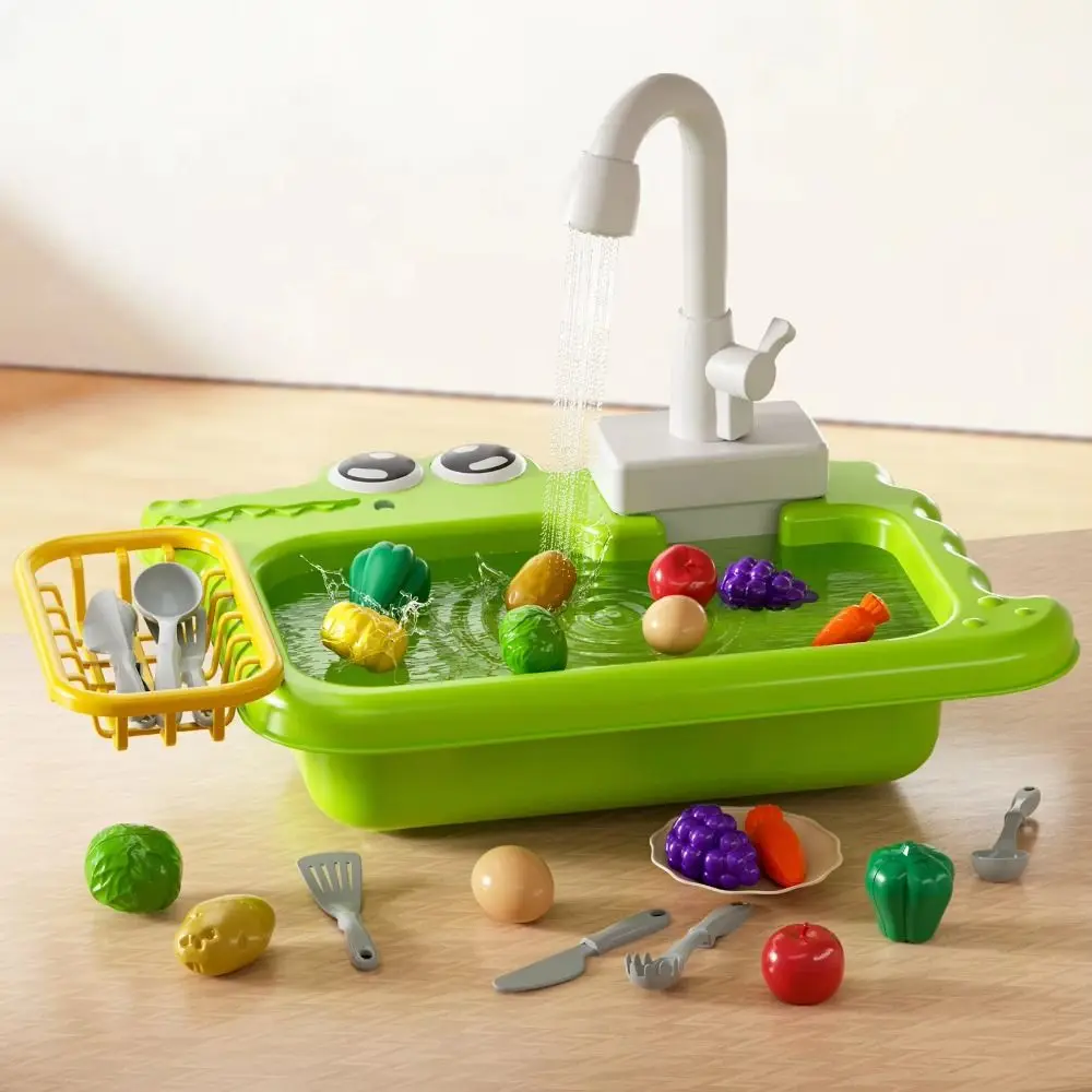 Pretend Play Kitchen Sink Toy Universal Rotatable Faucet Replacement Toy Gift Simulation Sink Faucet Play Tap Household