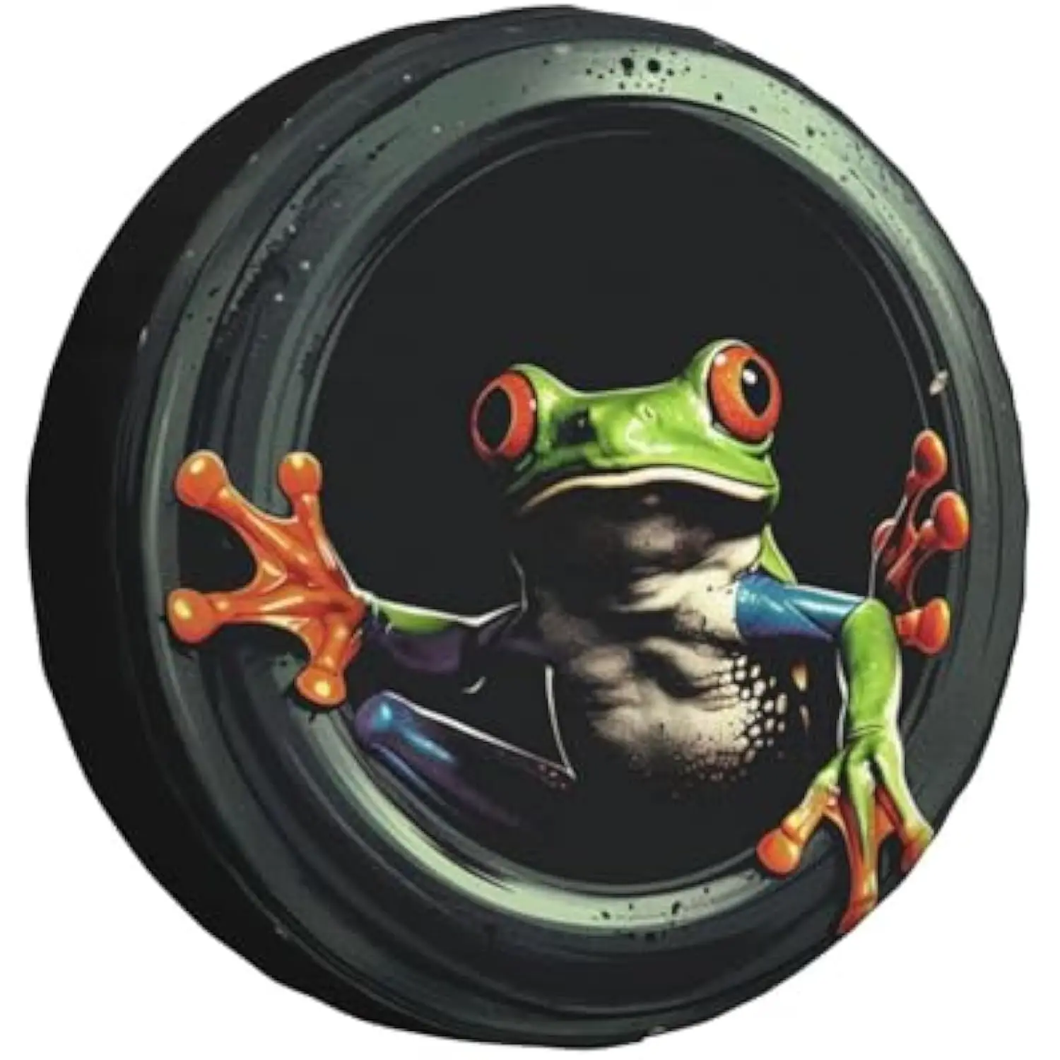

Водонепроницаемый чехол для запасного колеса с изображением лягушки для автофургонов, внедорожников, грузовиков, кемперов, универсальный размер
