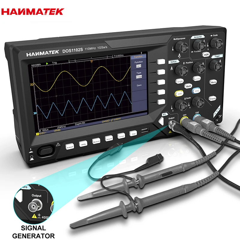 Hanmatek DOS1102S: Der zuverlässige 2-in-1-Oszilloskop-Test für Elektronik-Enthusiasten und Techniker