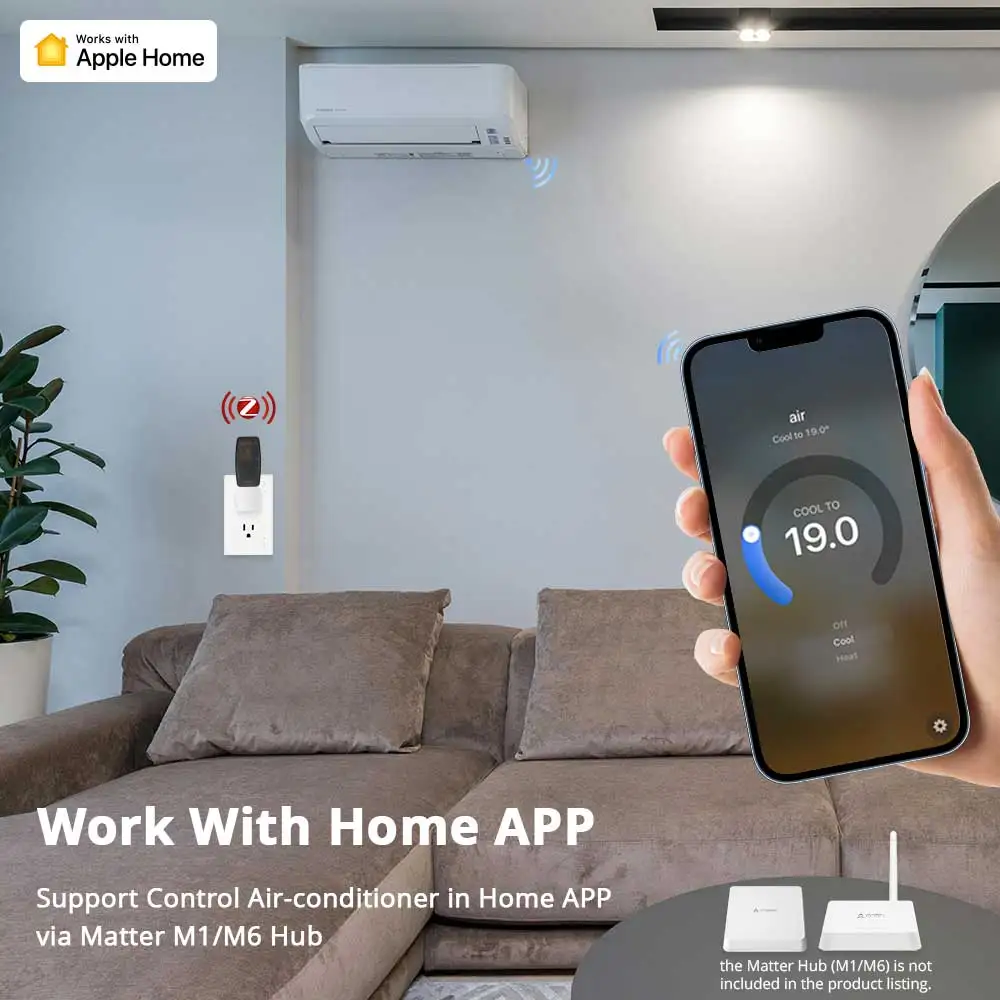 Tuya Zigbee Smart IR Telecomando Telecomando universale a infrarossi per Air-con TV Box Fan Controllo vocale Alexa