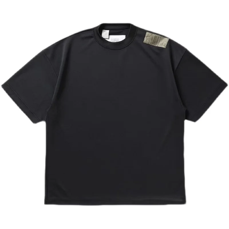 

N.HOOLYWOOD Loose Fit round Ne ort Sve T-irt ex Japanese Sle Functional Casual Breathable Polyester Fiber