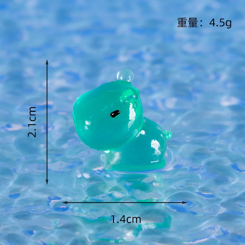 20pcs Mini เรืองแสง Capybara Luminous Micro Landscape สัตว์ตัวเลขขนาดเล็กสนามหญ้ากลางแจ้ง YARD Garden อุปกรณ์ตกแต่ง