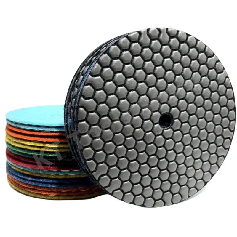 1PC 180mm Diamond Dry Polishing Pad Sharp Flexible Gloss Pad Sanding Disc Resin Bond Granite Marble Stone Ceramic Sanding Tools