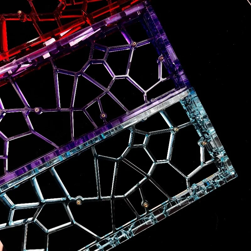 Ice Crystal Clear Hollow Case Kit, Compatible with Mchose Ace60, Aula Win60