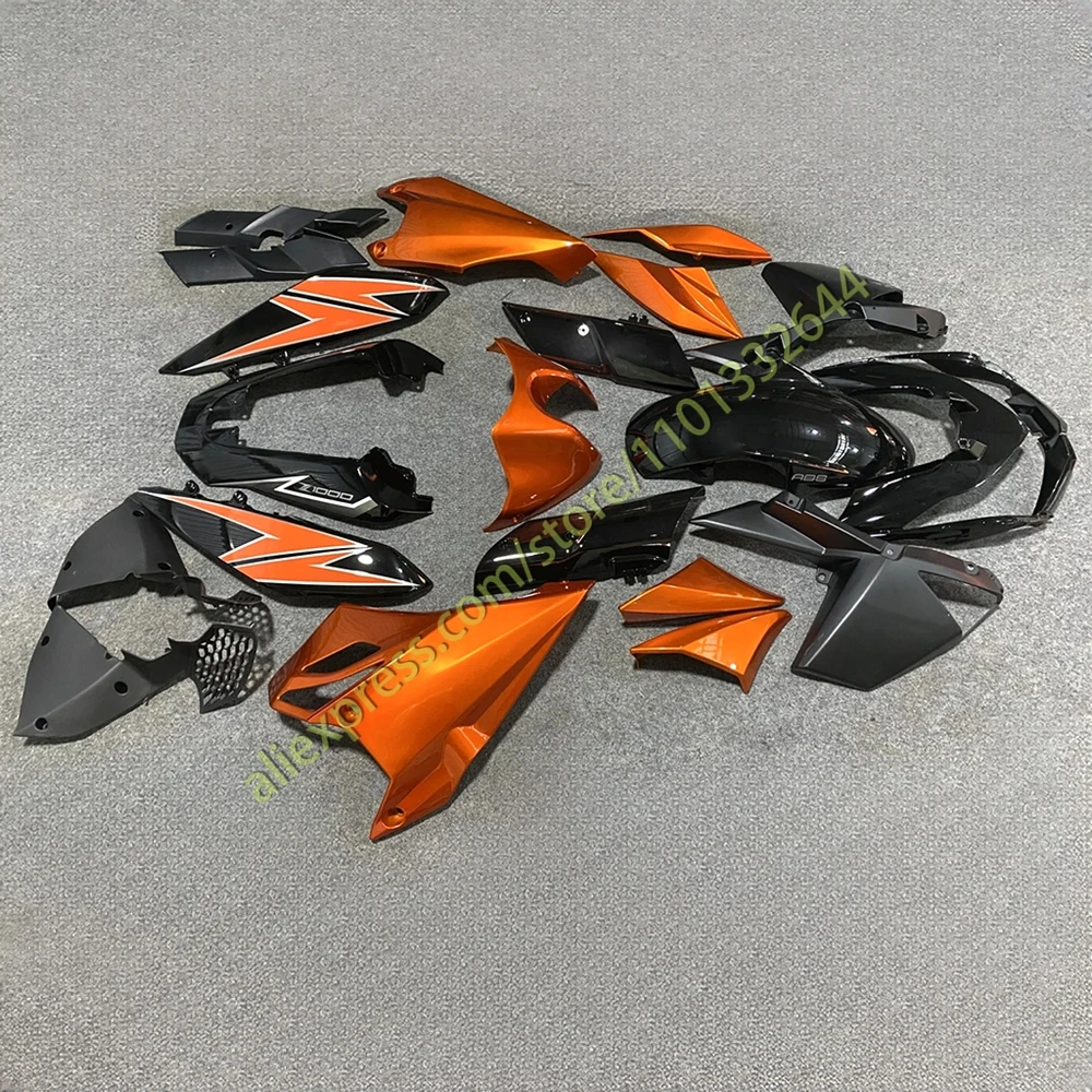 

Motorcycle Body Cover Fairing Kit Z1000 2010-2013 Orange Black Aftermarket Fairings for Kawasaki Z 1000 10-13